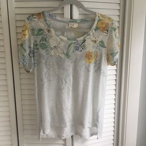 Anthropologie 100% Linen Tee by Meadow Rue🌿
